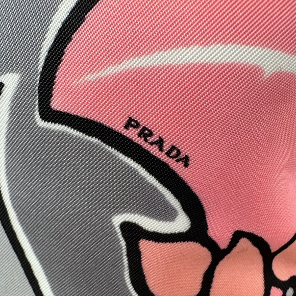 Prada Printed Tessuto Nylon Tote with Saffiano Leather *Authenticated* - Picture 10 of 11